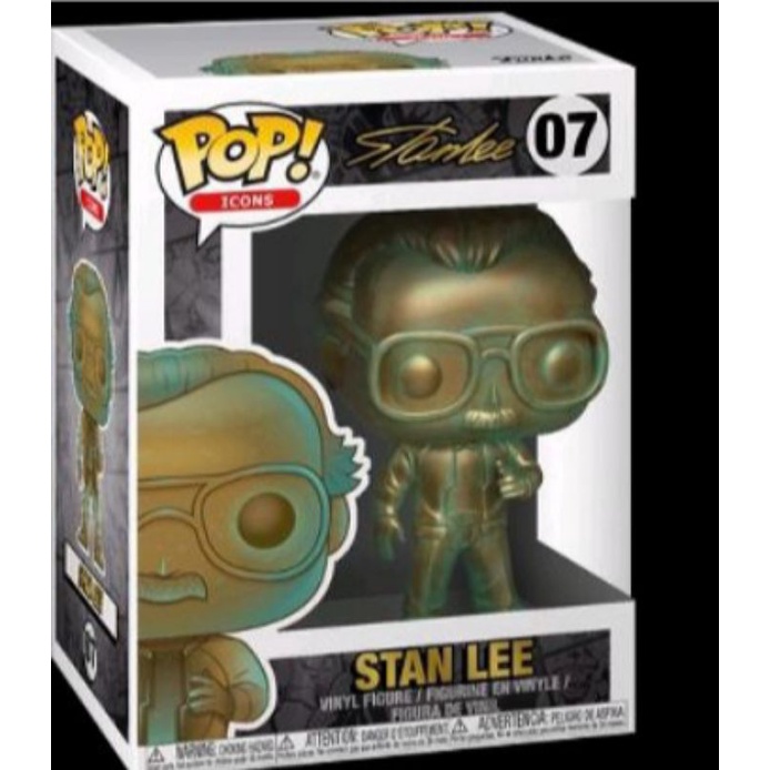 柴寶趣 FUNKO POP 07 青銅版 銅像版 史丹李 雕像 漫威之父 STAN LEE  PATINA 正版