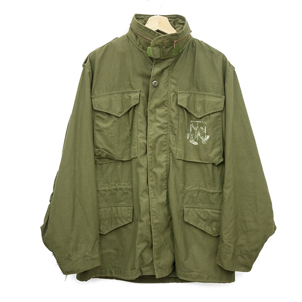 美軍 公發 M65 野戰外套 軍綠 橄欖綠 S/R 古著 二手 FIELD 布章痕跡 舊化 電繡