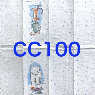 波弟彩繪拼貼/蝶谷巴特餐巾紙/CC100/可愛北極熊與老鼠21X21 CM 一張6元