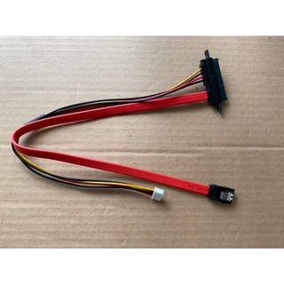 【IF】SATA 22P to SATA 7P + 4P power(2.5mm) cable, 36+32cm