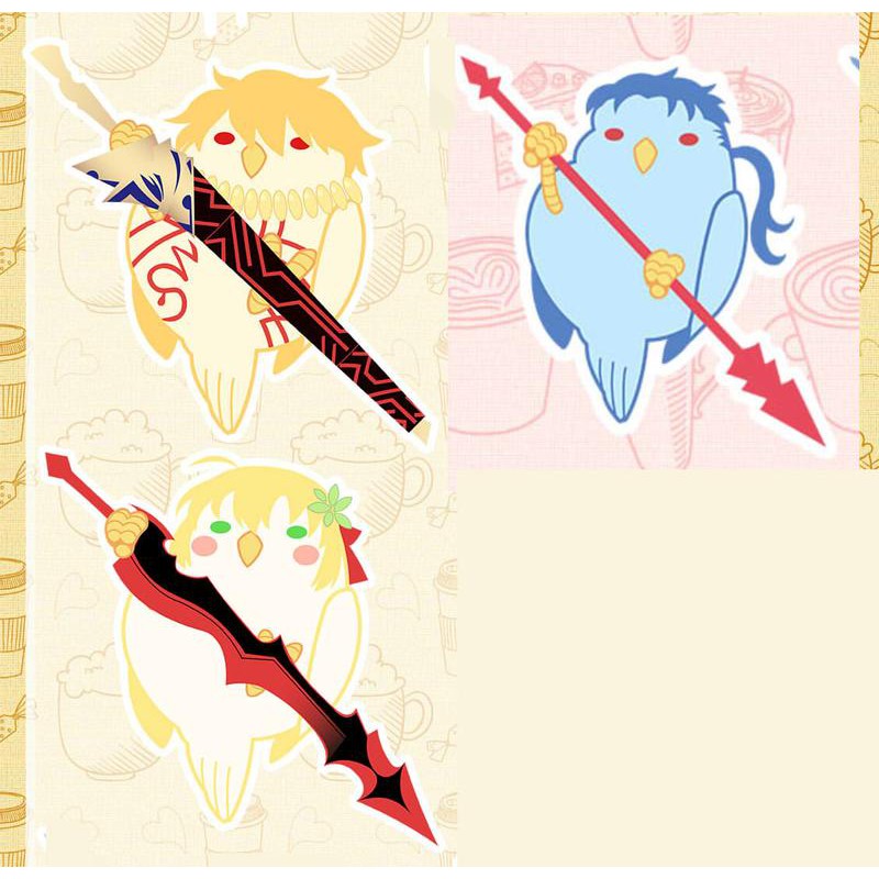 全新現貨 Fate Fgo 小鳥壓克力大吊飾金閃閃吉爾伽美什汪醬庫夫林尼祿 蝦皮購物