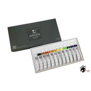 韓國SHINHAN新韓 透明水彩 12ml 12色盒裝(可加購30格鋁製調色盤)