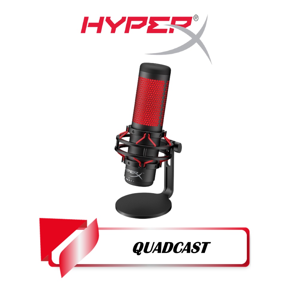 【TN STAR】HyperX QuadCast 直立式 電競麥克風/附避震架/四種指向性/內建防噴罩/內建耳機插孔