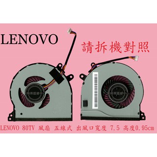 聯想 Lenovo Ideapad 310-15IKB 80TV 310-14IKB 80TU 筆電散熱風扇