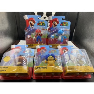 正版 Jakks 任天堂 瑪利歐 4吋 可動 公仔 超級瑪利 耀西 栗寶寶 洛德威格 碎碎龜