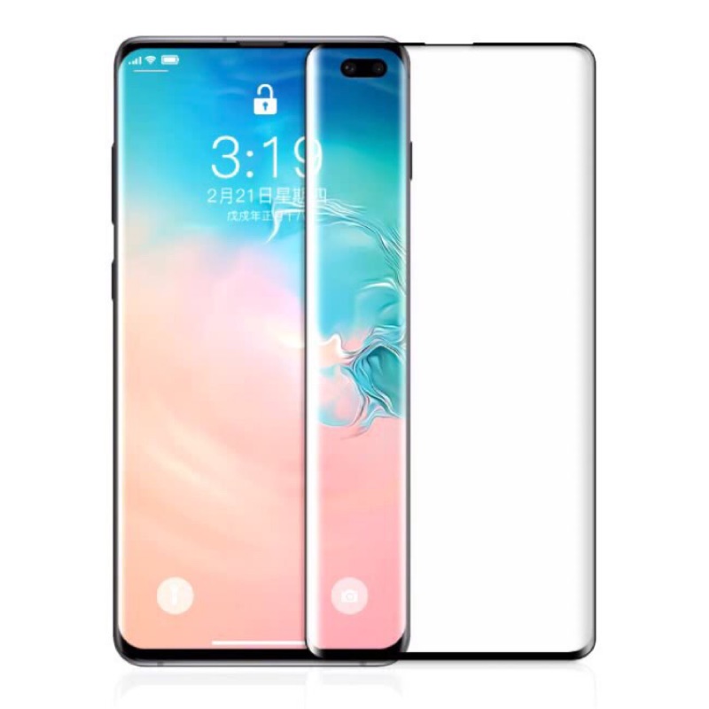 三星 SAMSUNG Galaxy S10+ G975 6.4吋曲面高透滿版玻璃貼/鋼化膜螢幕貼