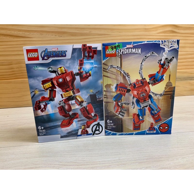 [Amber’s樂高小店］LEGO 積木 玩具 MARVEL漫威系列 76140鋼鐵人機甲 76146 蜘蛛人機甲