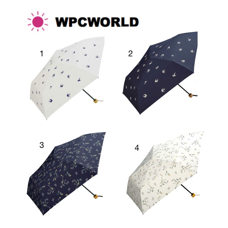 Wpc日傘直送正版wpc 紫外線遮蔽率 遮光率達99 隔熱 140g 輕量 內塗黑 燕子花卉 晴雨傘 蝦皮購物