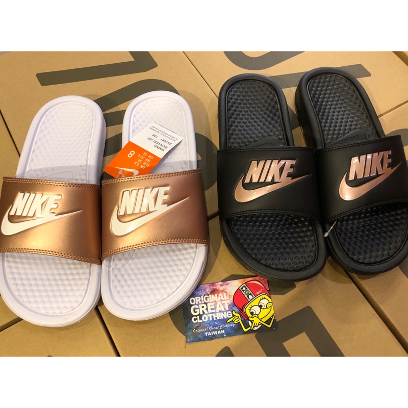 {OGC} NIKE BENASSI JDI 白金 黑金 拖鞋 343881-108 343881-007