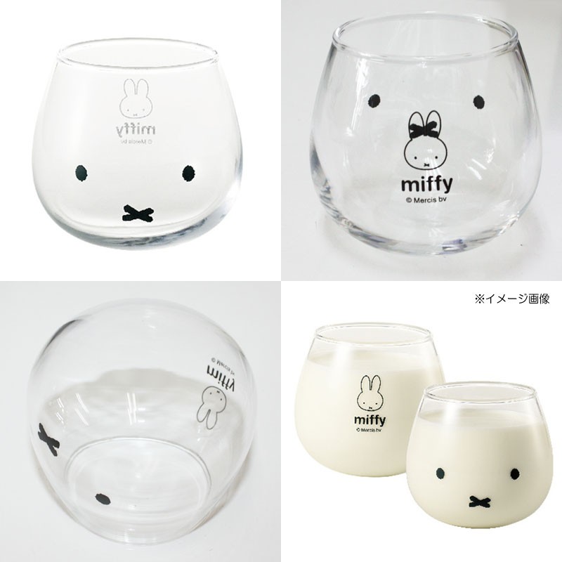 現貨 禮物 日本製米飛兔米菲兔miffy 不倒翁造型透明玻璃杯3ml 杯子玻璃杯 蝦皮購物