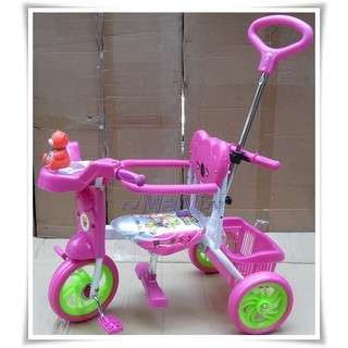 ☆曼尼2☆兒童三輪車 可推式三輪車 後控三輪車 三輪車 塑膠發泡胎/腳踏板 臺灣製造 #3