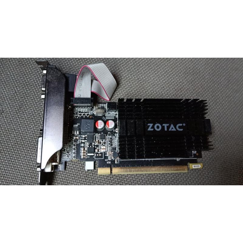 原廠保至2023年03月 ZOTAC GT 710 ZT-71301-20L 1GB DDR3 02V589