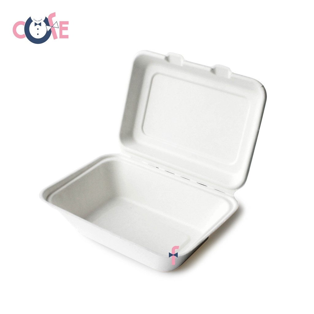 瘋餐具 2分格美式甘蔗餐盒 50組 1000ml 可分解餐盒甘蔗餐盒外帶紙盒可微波紙盒外帶便當盒外帶餐盒 蝦皮購物