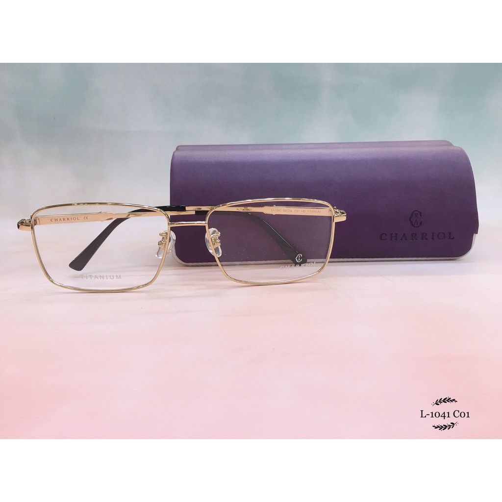 麗睛眼鏡【CHARRIOL 夏利豪】半框尼龍繩細緻款光學眼鏡 L-1041 鋼索繩紋高質感純鈦眼鏡 瑞士一線精品品牌