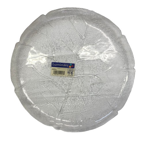 【大正餐具批發】法國 Luminarc 樂美雅 強化玻璃葉形水果盤 盤子 33cm 餐盤