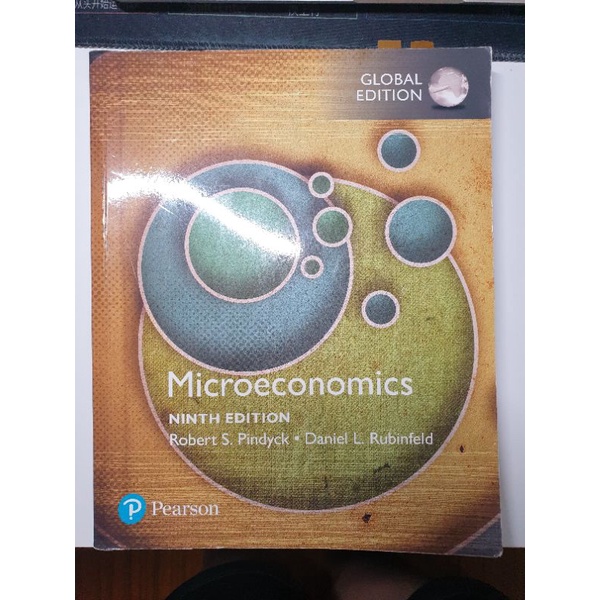 【二手書9.5成新 有些許筆記】個體經濟學原文書 Microeconomics,9e Robert S.Pindyck