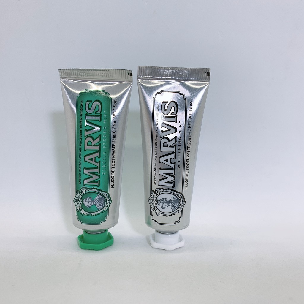 義大利 MARVIS 牙膏☆綠-經典薄荷/☆銀-亮白薄荷☆25ml