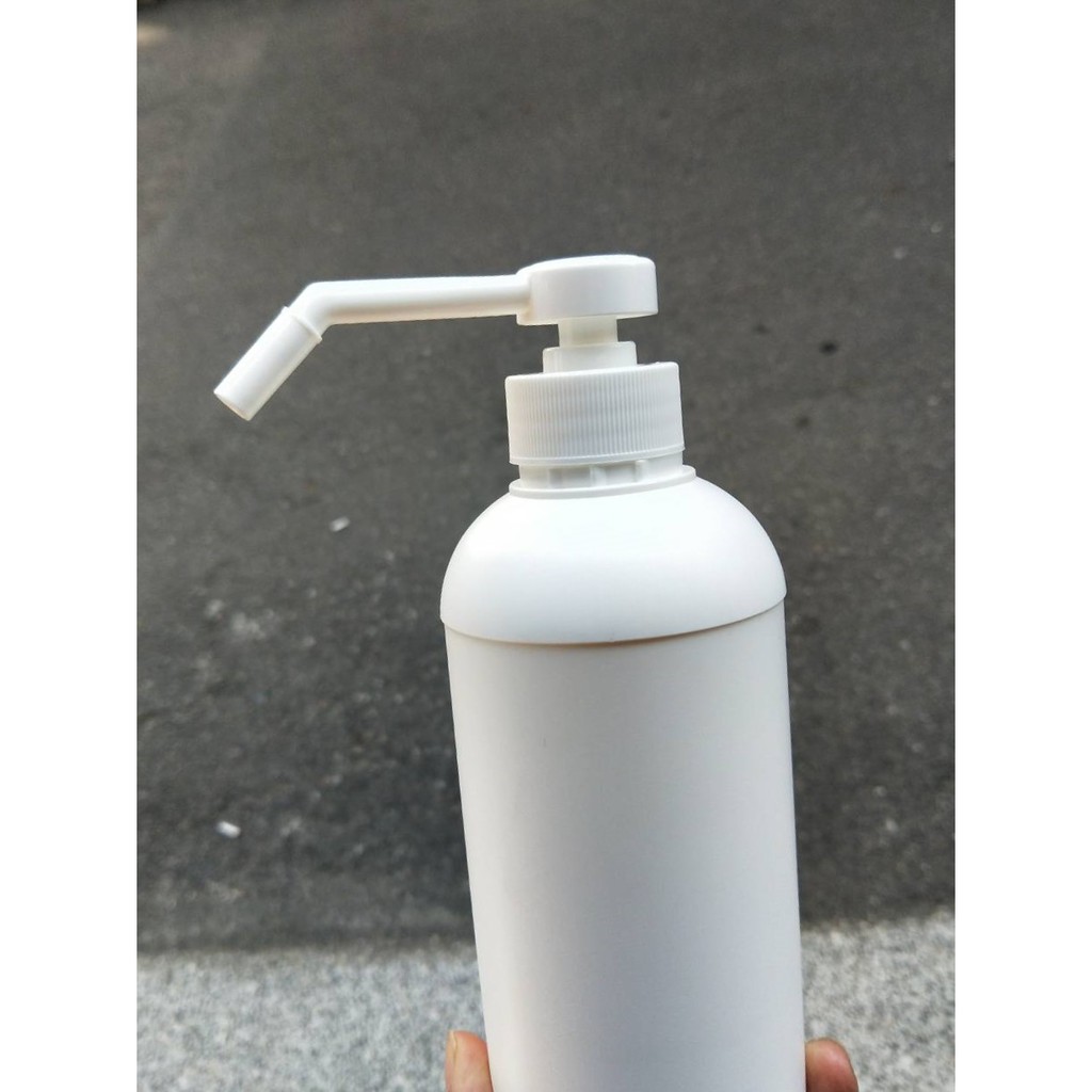 【露西皂材】500ml 台製白色下壓式噴瓶 酒精噴瓶 不透光噴瓶 噴霧壓瓶 2號HDPE瓶