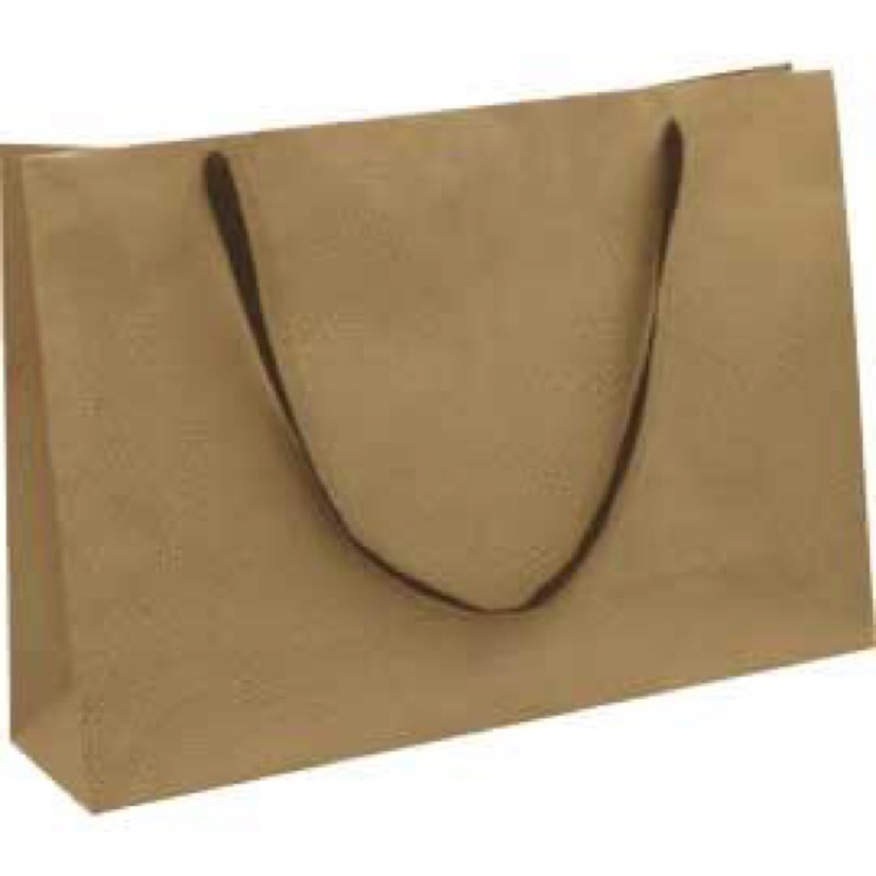 小老闆の百寶屋 牛皮紙袋 1K (扁繩長80cm) 10入 紙袋