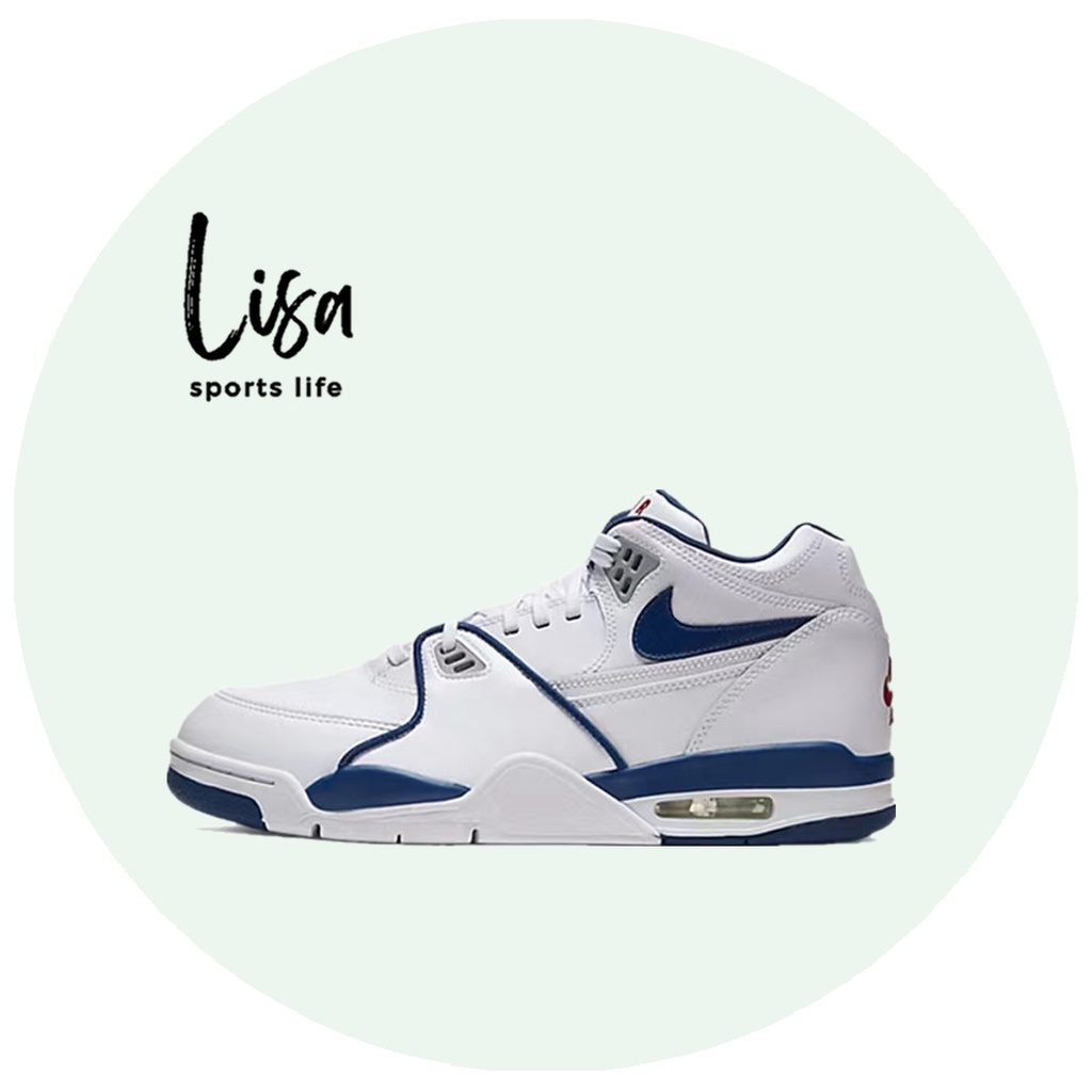 Lisa 現貨免運Nike Air Flight 89 白藍  藍球鞋 CN5668-101