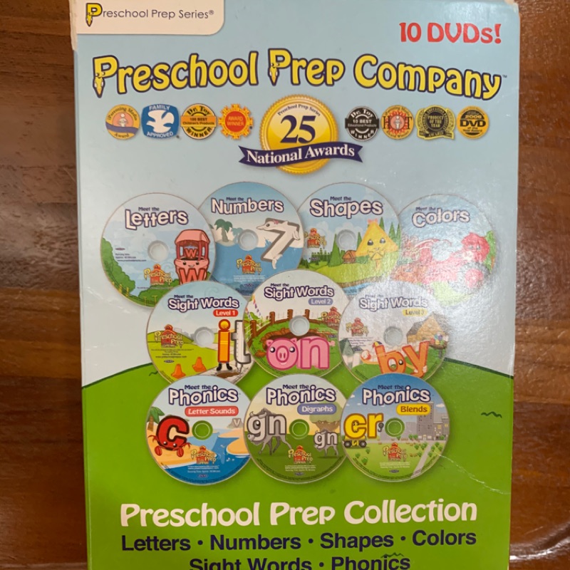 Preschool Prep Company 10DVD 自然拼讀動畫DVD