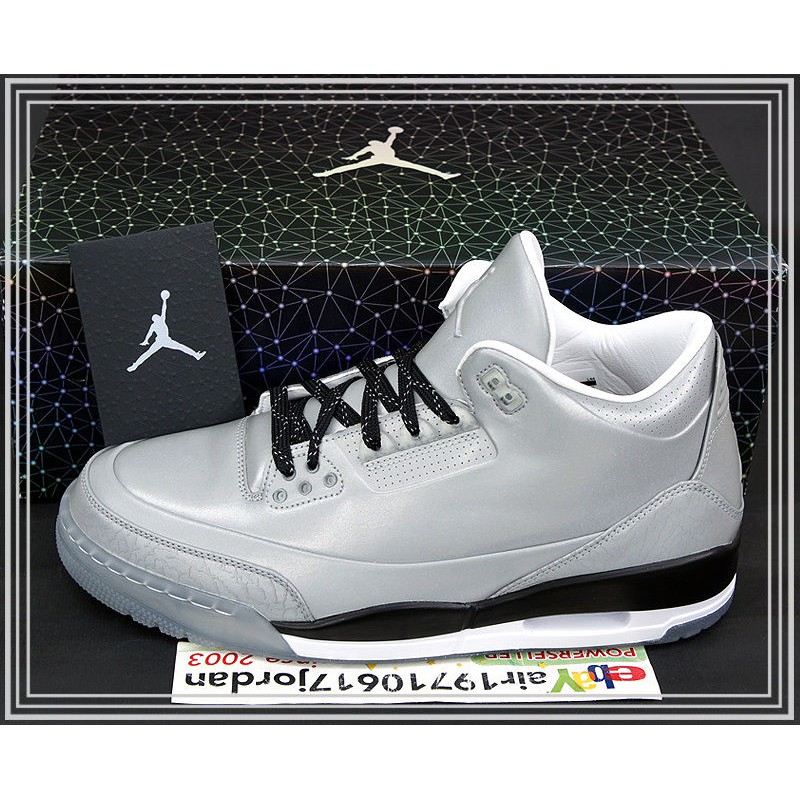 Nike Air Jordan 3 5LAB3 3M 反光 灰 銀 631603-003 US 10.5～11 現貨
