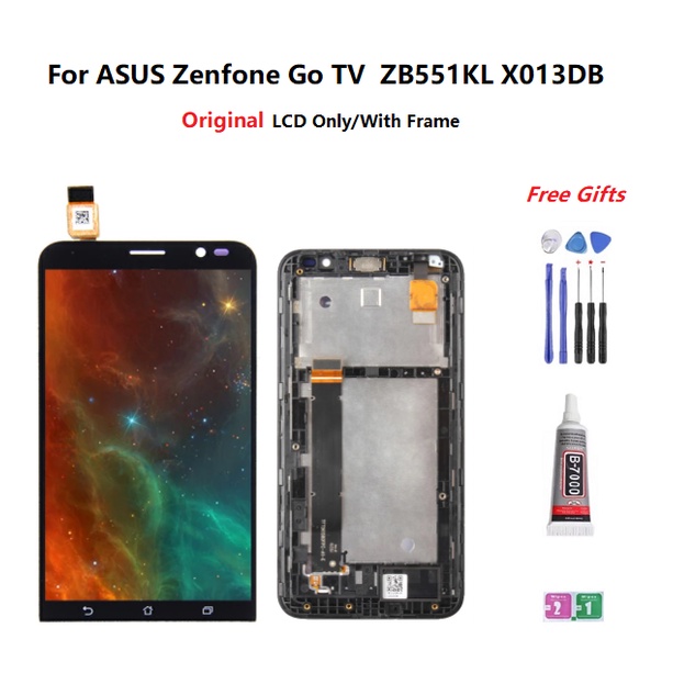 原廠帶邊框螢幕總成兼容華碩ASUS  ZenFone GO TV ZB551KL X013D 屏幕總成 液晶銀幕