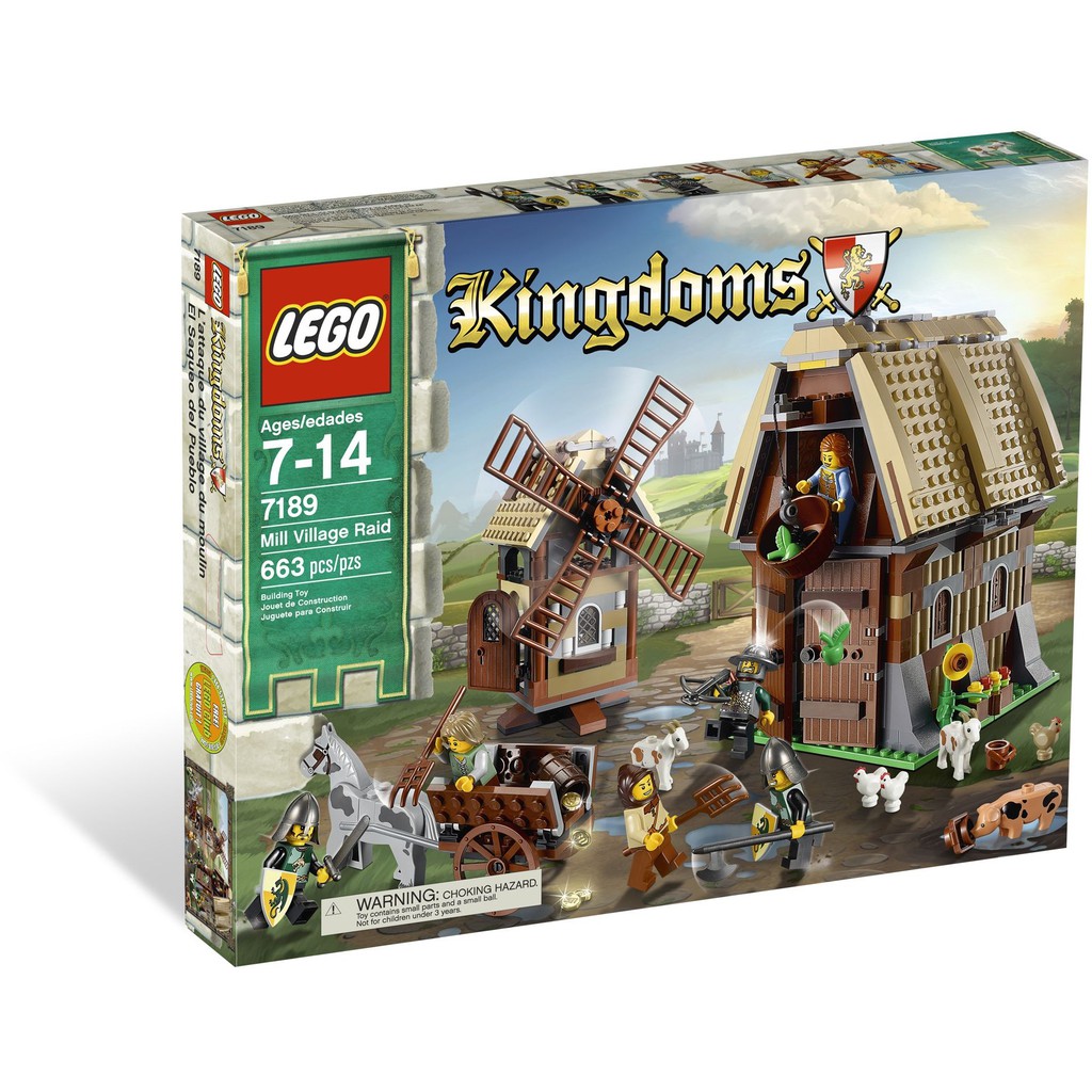 正版 樂高 LEGO 7189 城堡 系列 磨坊村遇襲 (全新品) Mill Village Raid 綠龍國 農莊