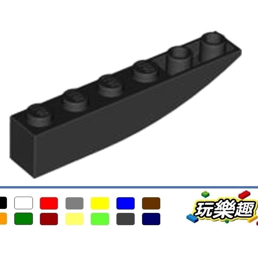 玩樂趣 LEGO樂高 42023 Curved 6x1 Inverted 曲面磚 二手零件 2E30F-B