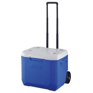 【大山野營-露營趣】Coleman CM-27863 56L 海洋藍拖輪冰箱 3日鮮 冰桶 保冰桶 保冷冰箱