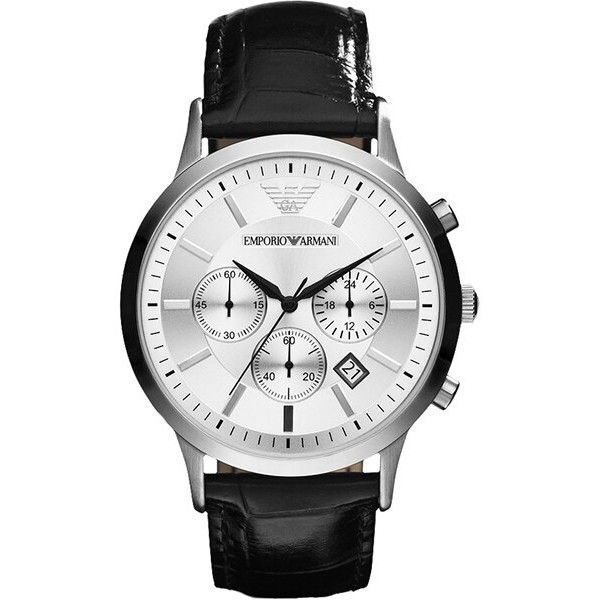 EMPORIO ARMANI 亞曼尼 AR2432 義大利都會時尚計時腕錶 43mm