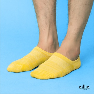 oillio歐洲貴族 抑菌除臭 X型導流 透氣麻花襪 快速排汗 吸濕排汗襪 台製精品 黃色麻花