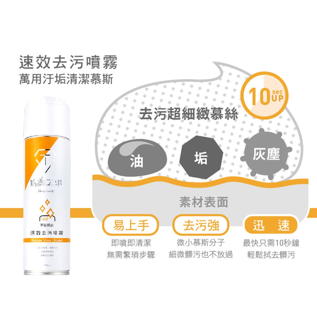 防御工事t Fence 清潔慕斯去污慕斯髒污速效去污噴霧萬用汙垢清潔慕斯280ml 蝦皮購物