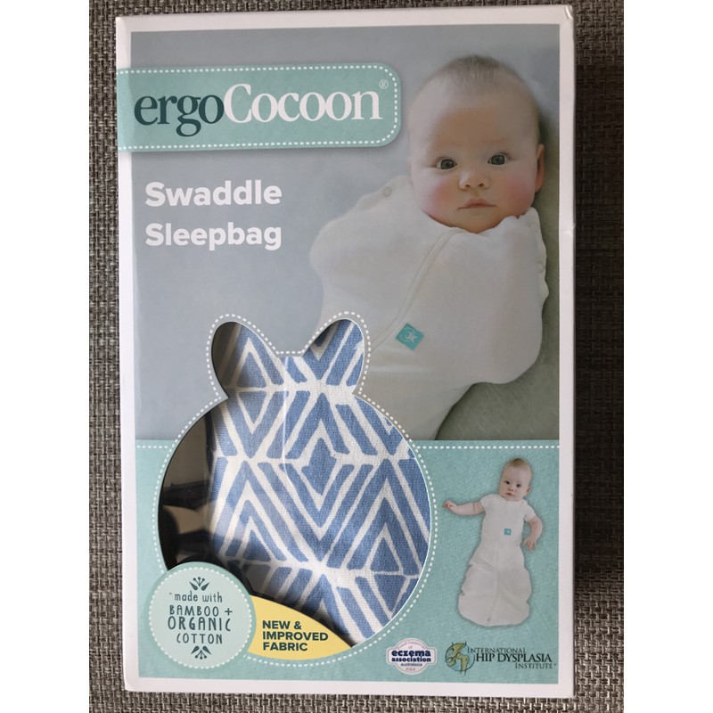 澳洲 ergoPouch ergoCocoon 二合一舒眠包巾 1TOG (菱格藍款)