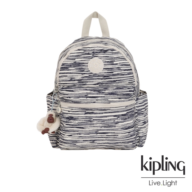 Kipling 線條塗鴉紋後背包-SORDA（二手）