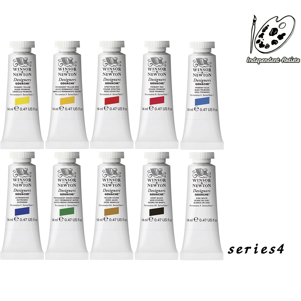 英國 Winsor &amp; Newton 溫莎牛頓 Designers Gouach不透明水彩14ml / series4