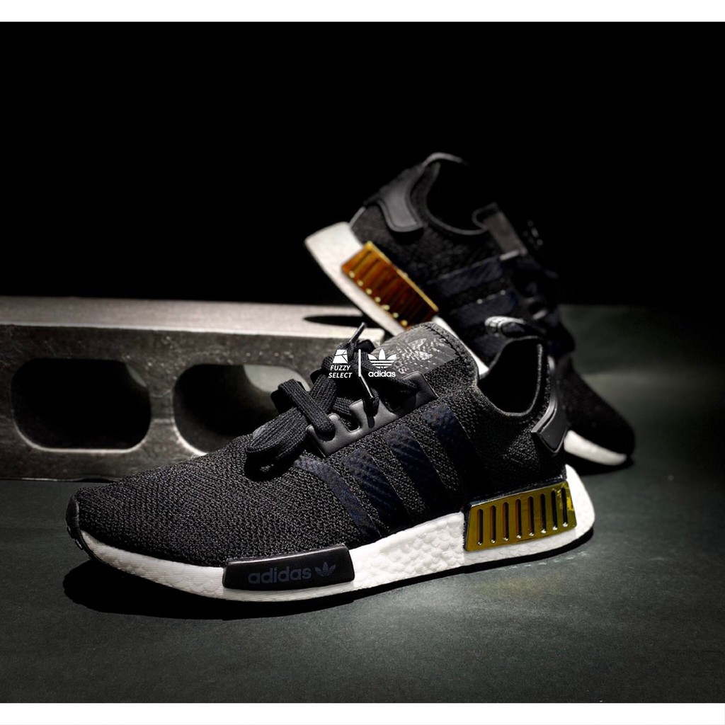 【逢甲 FUZZY】Adidas Originals W NMD R1 黑金 電鍍 金 EE5172