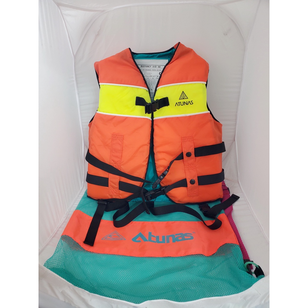 ATUNAS 歐都納兒童幼童少年救生衣 (附網袋) 40-50kg 大人都有救生衣 您的小孩有救生衣嗎 [5F-76]
