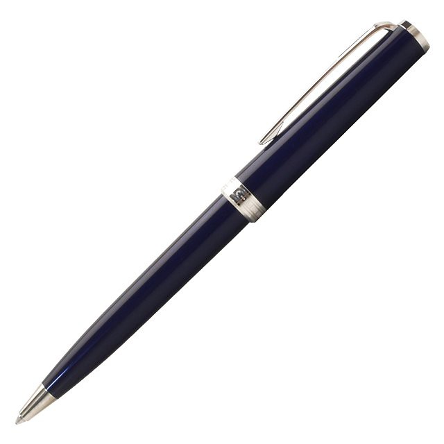 MONTBLANC萬寶龍 PIX 系列 經典入門款 鉑金夾 原子筆-深藍色(114810)