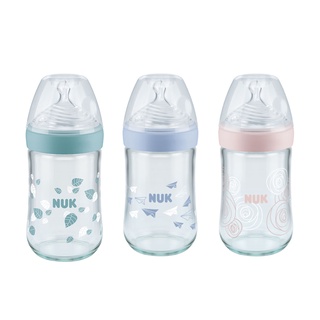 【NUK】自然母感玻璃奶瓶120mL/240mL /自然母感矽膠奶嘴-初生型/一般型