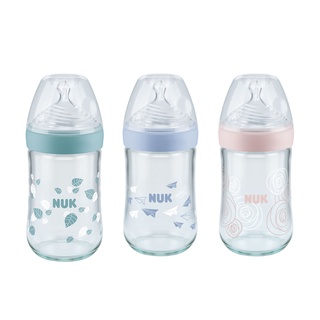 【NUK】自然母感玻璃奶瓶120mL/240mL /自然母感矽膠奶嘴-初生型/一般型