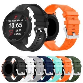 20 毫米矽膠錶帶適用於 Garmin Forerunner 245/245 音樂/645/645 音樂/Vivoact