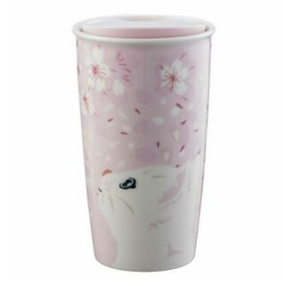 現貨.限量2017 星巴克 starbucks paul&joe PJ櫻花貓咪 雙層馬克杯.貓咪提袋