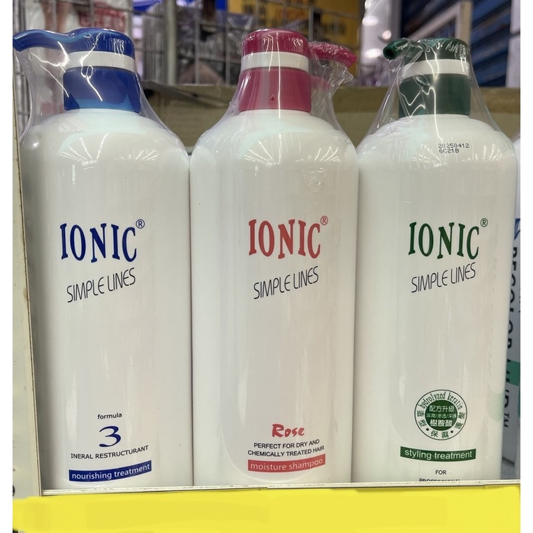 IONIC 艾爾妮可 一點靈 (修復受損髮)/樹狀光點氨基酸(護髮塑捲用)/玫瑰精油洗髮精 (燙染修護用) 1000ml