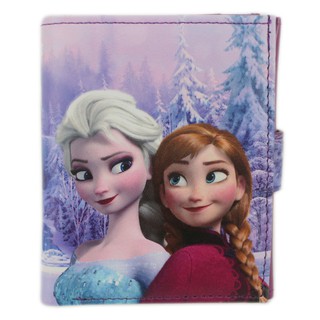 卡漫城 - 冰雪奇緣 三折皮夾 ㊣版 Frozen 艾莎 安娜 雪寶 Olaf 鈕扣式 短夾 附零錢包 卡片 皮夾 短夾