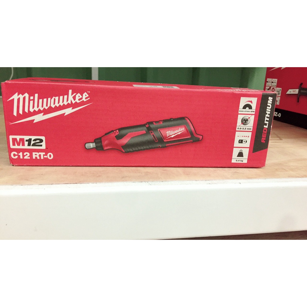 新北花電 全新公司貨 MILWAUKEE 米沃奇 M12 C12 RT-0 刻磨機 雕刻機