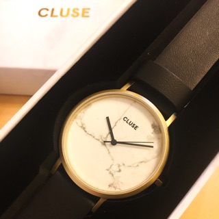 現貨 荷蘭精品CLUSE大理石系列金框手錶38mm