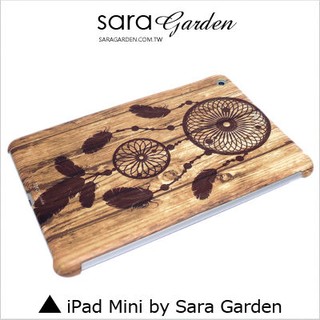 客製化 保護殼 iPad Mini 1 2 3 4 復古 胡桃木 捕夢網 羽毛 Sara Garden