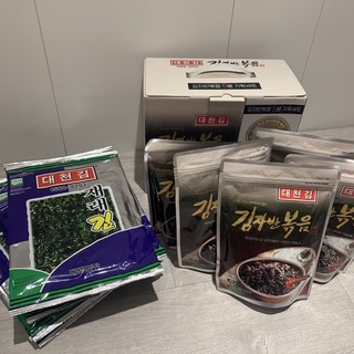 【韓國代購】 🇰🇷大川海苔 整張 20g（5片）海苔酥60g 5包組合 韓國傳統國民海苔