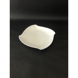 有發票/東昇瓷器餐具=大同強化瓷器7.5吋旋形方盤 P6973